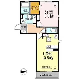 ボヌール コート【1階】の間取り