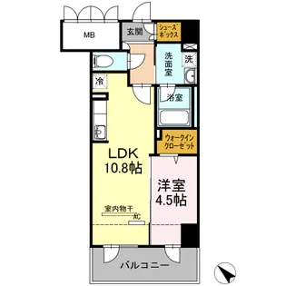 セントラルコートU【2階】の間取り