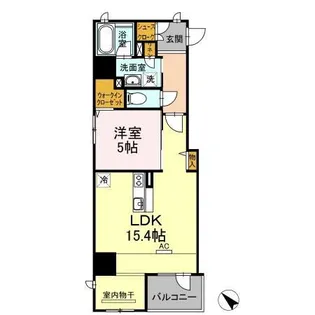 セントラルコートU【5階】の間取り