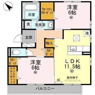 サード フォーチューン【1階】の間取り