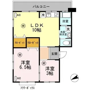 アーバン宮地【3階】の間取り