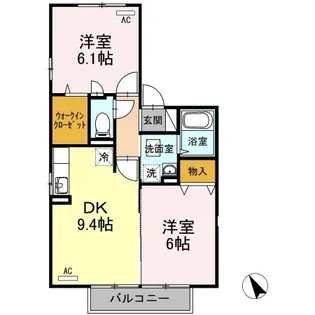 エミグラント【2階】の間取り