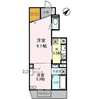 ロイル西中町【1階】の間取り
