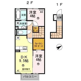 エトワール【2階】の間取り