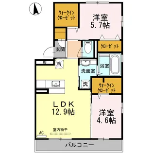 黒石ヒルズ【2階】の間取り