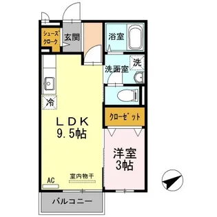 ソレイユ7【1階】の間取り