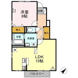 セジュールシャルマン A棟【1階】の間取り