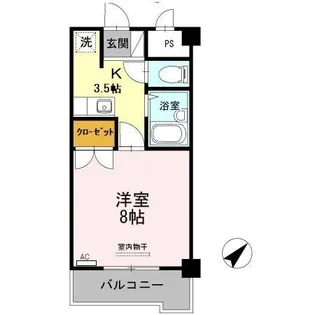 マンション 杏明館【1階】の間取り