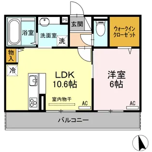 ハーベスト コート【2階】の間取り