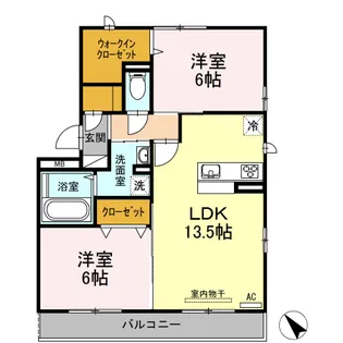 プランドール【3階】の間取り