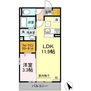 アリエッタ神原【1階】の間取り