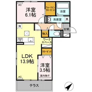 エミネンスⅡ【1階】の間取り