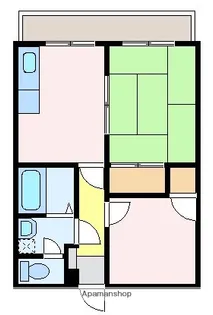 KONA INN【303号室】の間取り