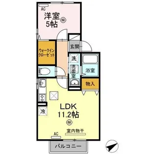 エスペランサII【1階】の間取り