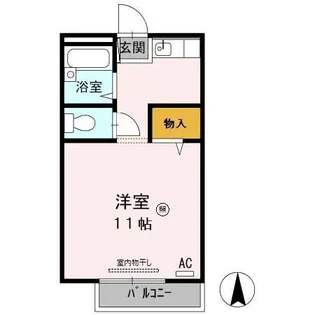 サンライフ向日葵【1階】の間取り
