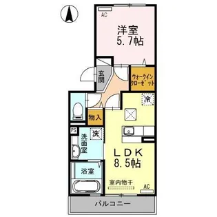 サンシティ【1階】の間取り
