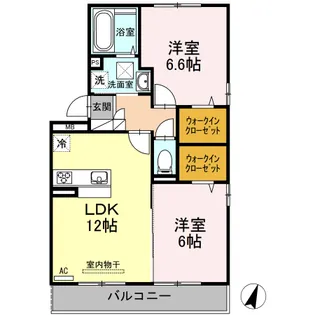 サンライト松山町【2階】の間取り