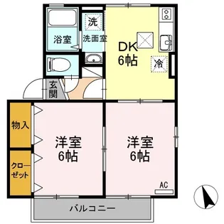 アルストロメリア【1階】の間取り