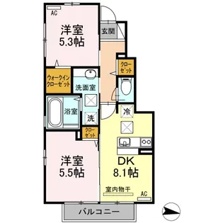 セントエミリオン【1階】の間取り