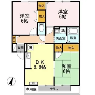 グランシャリオ【1階】の間取り