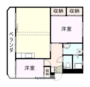 岬ビル(5・6号室)【305号室】の間取り