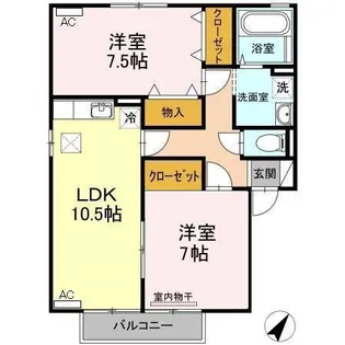 グリーンヒル【1階】の間取り