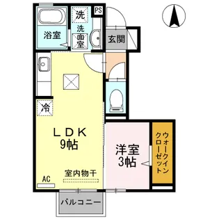 クレール シャトレー【1階】の間取り