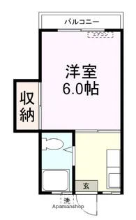 コーポヒラキ工学部 B棟【202号室】の間取り