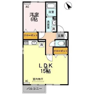 セジュールソシア B棟【2階】の間取り