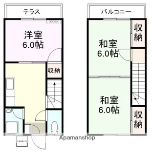 内田ハイツ【2号室号室】の間取り