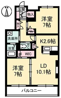 シャーメゾンしおやの杜 C棟【3階】の間取り