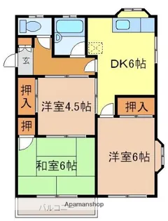 チェリーハイツC棟【203号室】の間取り