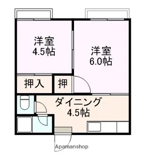 コーポ麻衣【205号室】の間取り