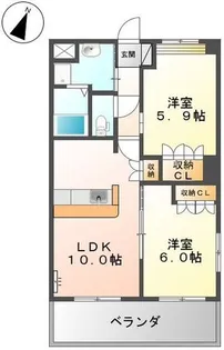 アイ・コート【2階】の間取り