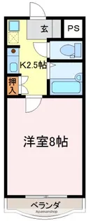 1Kの間取り画像