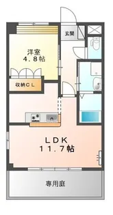 エル・グレイス【1階】の間取り