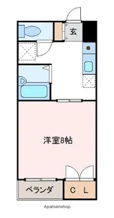 コーポひまわり5【106号室】の間取り