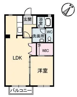 シャーメゾン・キュプラ【1階】の間取り