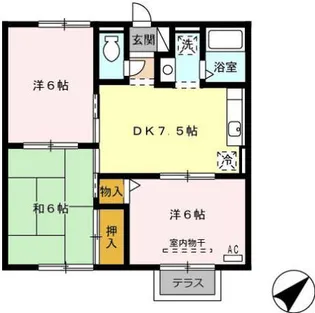 ラプランタン【1階】の間取り