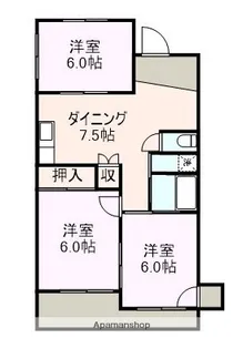フィリア西宇部南伍番館【103号室】の間取り