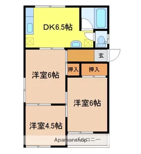 ハイツ深川【202号室】の間取り