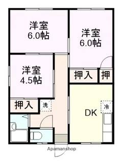 ハイツ瀬戸(東須恵)【101号室】の間取り