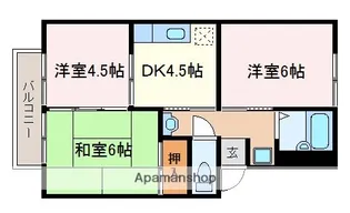 ハイツたちばな【202号室】の間取り