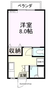 アルカディア【203号室】の間取り