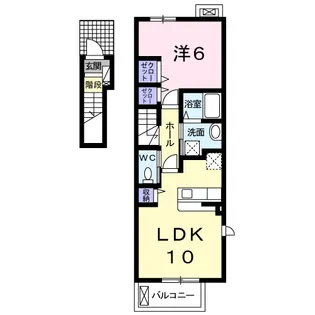 ブルーパイン ⅡーC【2階】の間取り