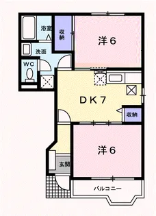 メゾン・ド・セリーヌ Ⅳ【1階】の間取り