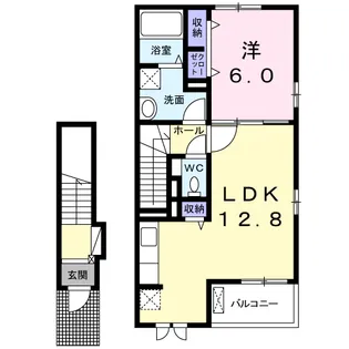 ビラ・フェリース【2階】の間取り
