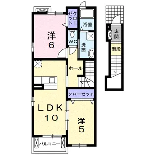 エチュード55【2階】の間取り