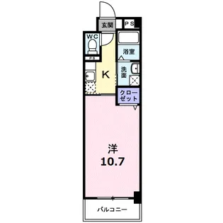 クラシオン・ルガール イシカワ【1階】の間取り