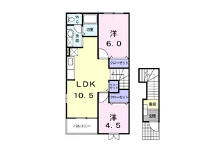 ビッグ フォレスト B【2階】の間取り